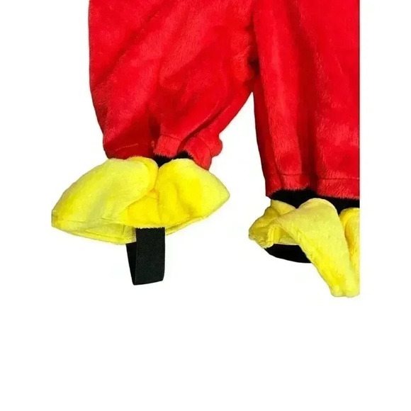Disney Jr Mickey Mouse Costume Plush Hooded Tuxedo Jumpsuit 6-9 months - Picture 5 of 10